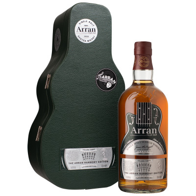 Arran harmony edition bottle box listing rebrand